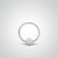 Piercing téton anneau avec boule en or blanc (1,6mm)