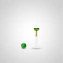 Piercing Nez émeraude - Bijou Délicat Pour Femme - Personnalisable - Fabriqué En France - Matériaux Hypoallergéniques - 3