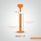 Clip-on piercing bar made of bioplast